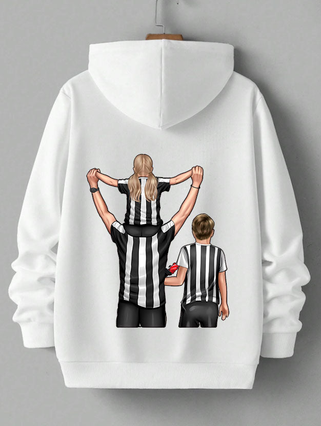 Futbol Takımları Baba Kız Oğul Kişiye Özel Tasarım Baskılı Oversize Sweatshirt