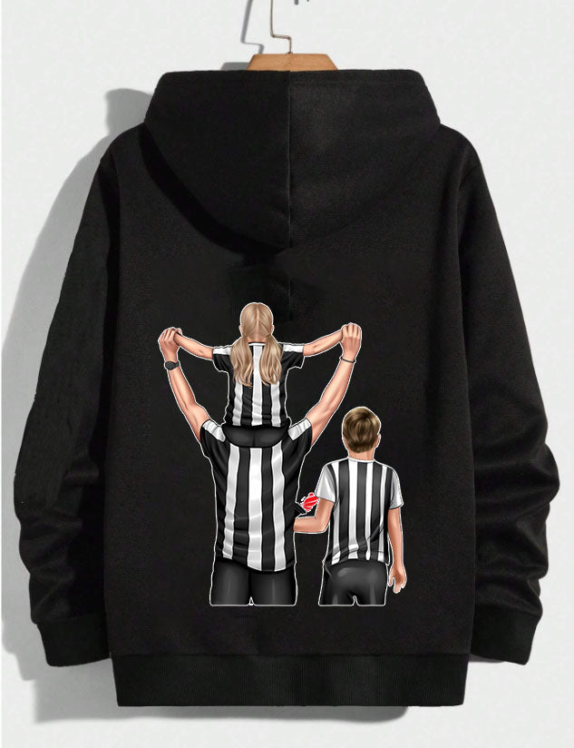 Futbol Takımları Baba Kız Oğul Kişiye Özel Tasarım Baskılı Oversize Sweatshirt