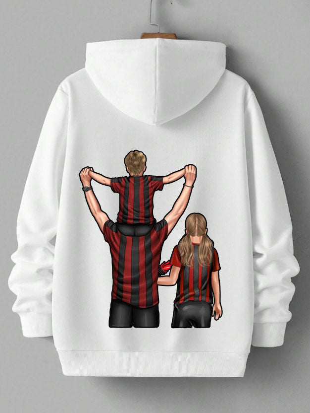 Futbol Takımları Baba Oğul Kız Kişiye Özel Tasarım Baskılı Oversize Sweatshirt