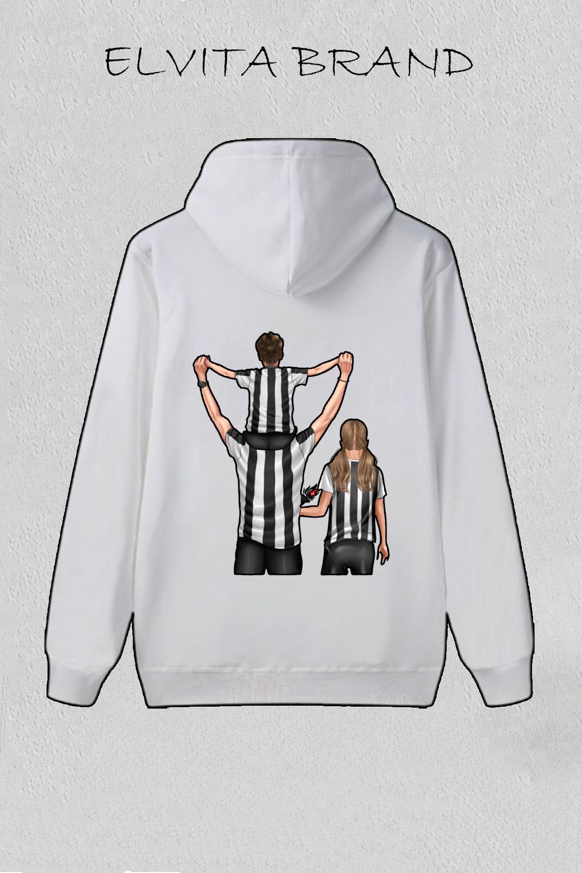 Futbol Takımları Baba Oğul Kız Kişiye Özel Tasarım Baskılı Oversize Sweatshirt