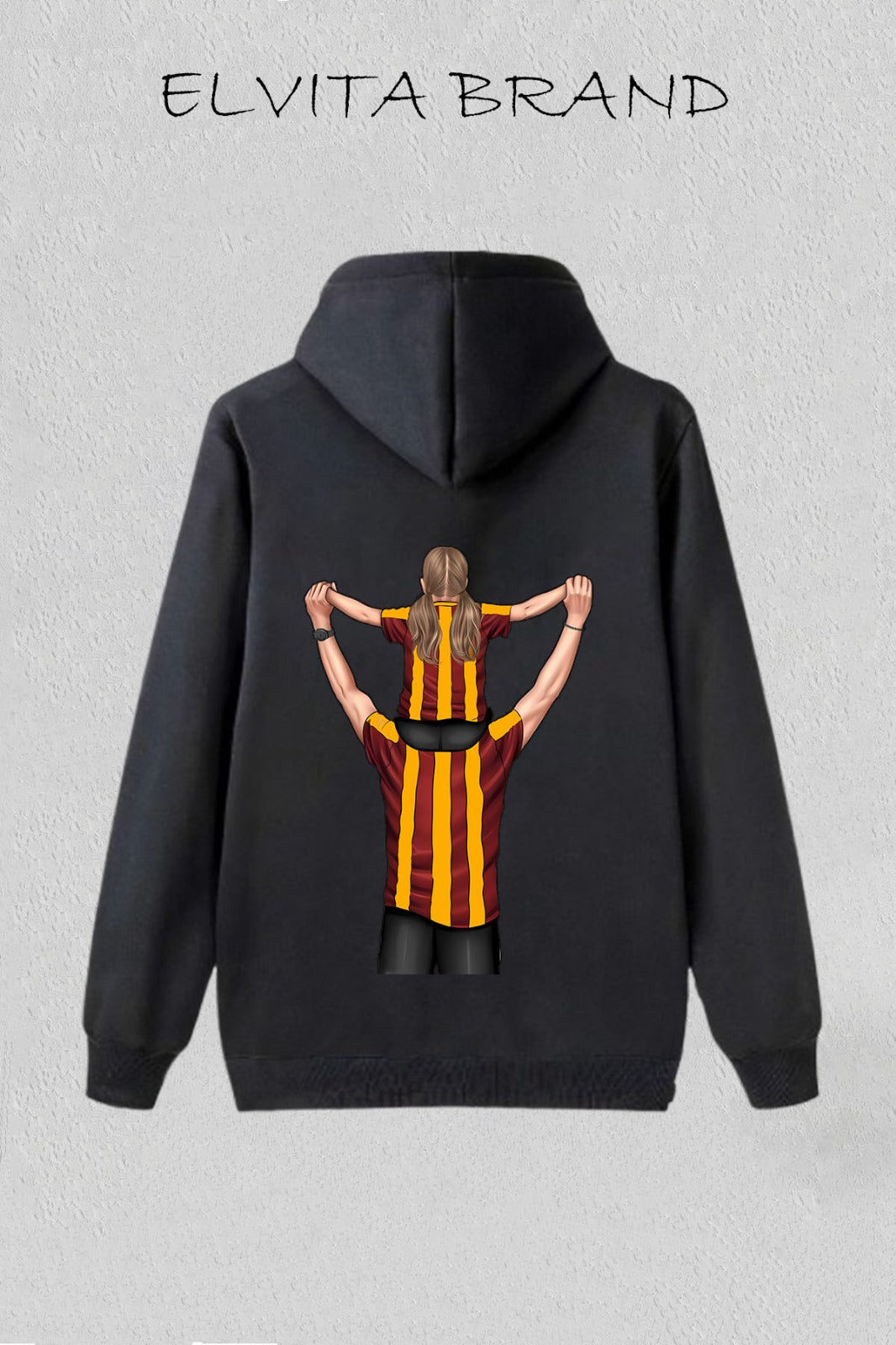 Futbol Takımları Baba Kızı Kişiye Özel Tasarım Baskılı Oversize Sweatshirt