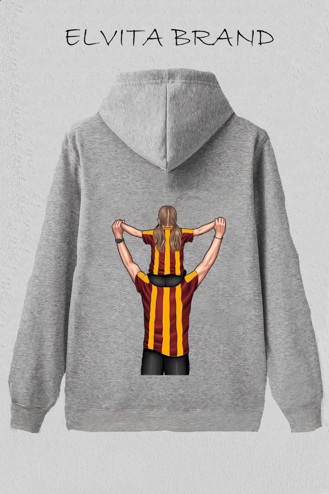 Futbol Takımları Baba Kızı Kişiye Özel Tasarım Baskılı Oversize Sweatshirt