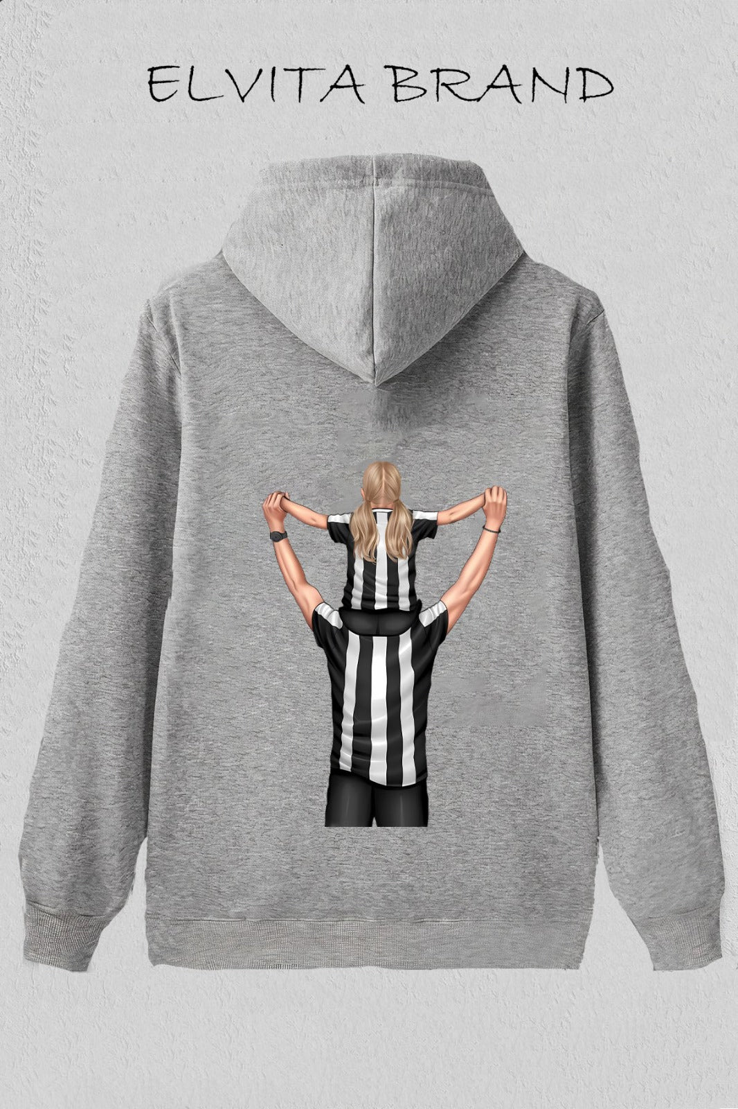 Futbol Takımları Baba Kızı Kişiye Özel Tasarım Baskılı Oversize Sweatshirt