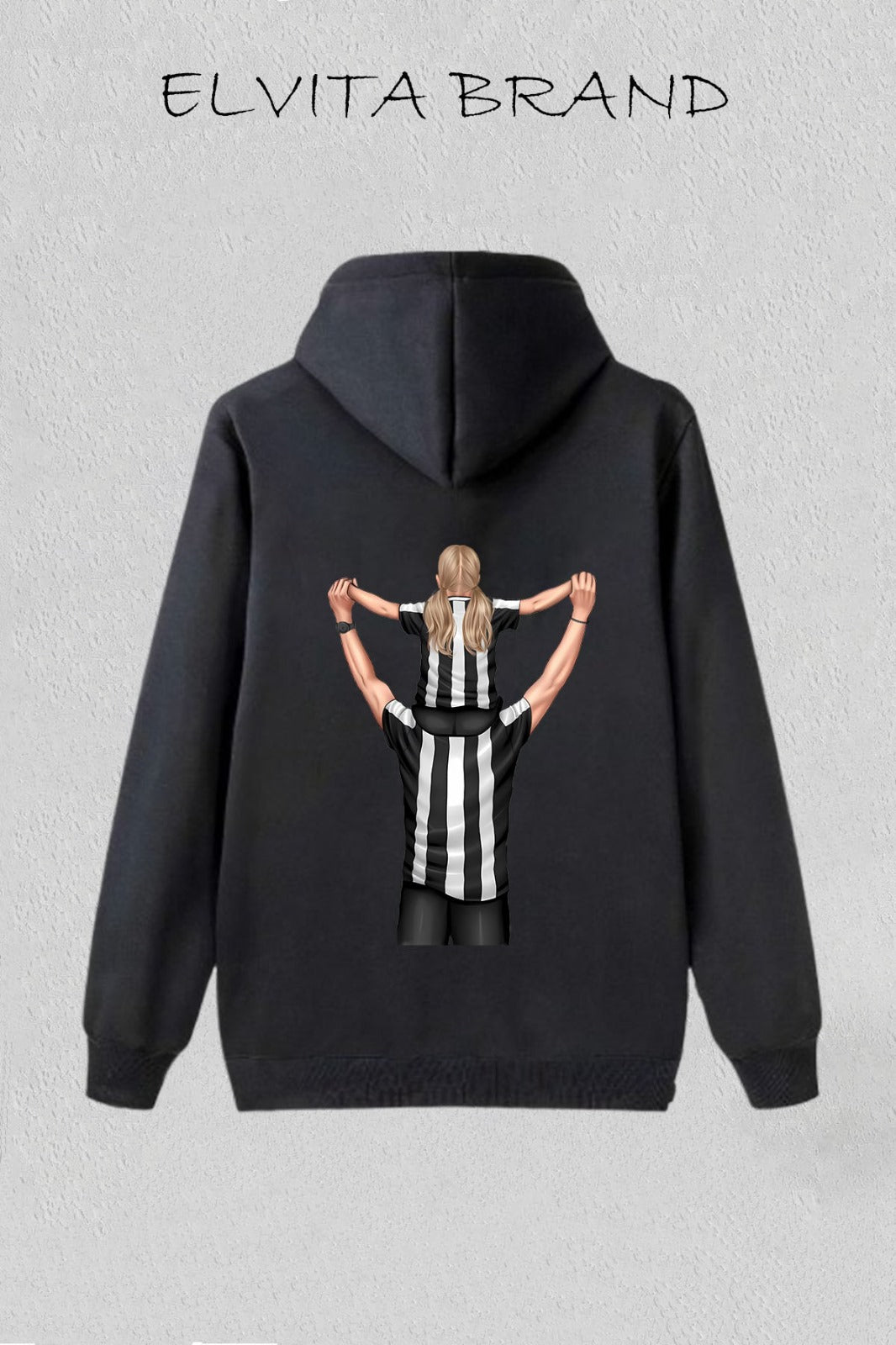 Futbol Takımları Baba Kızı Kişiye Özel Tasarım Baskılı Oversize Sweatshirt