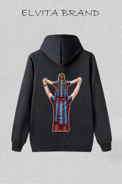 Futbol Takımları Baba Kızı Kişiye Özel Tasarım Baskılı Oversize Sweatshirt