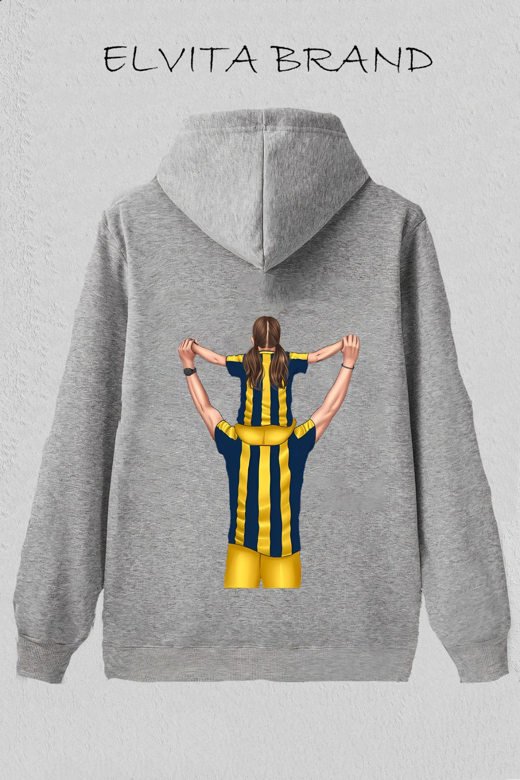 Futbol Takımları Baba Kızı Kişiye Özel Tasarım Baskılı Oversize Sweatshirt