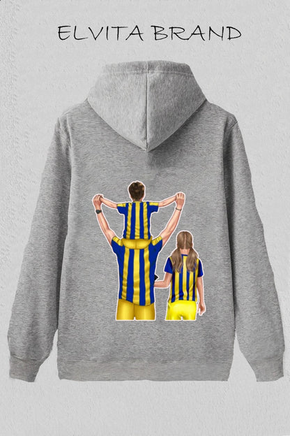 Futbol Takımları Baba Oğul Kız Kişiye Özel Tasarım Baskılı Oversize Sweatshirt