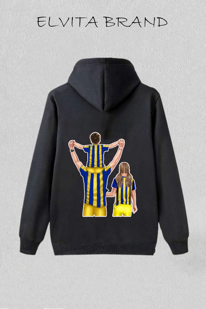 Futbol Takımları Baba Oğul Kız Kişiye Özel Tasarım Baskılı Oversize Sweatshirt