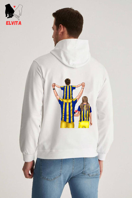 Futbol Takımları Baba Oğul Kız Kişiye Özel Tasarım Baskılı Oversize Sweatshirt