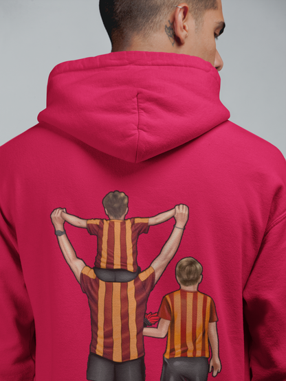 Futbol Takımları Baba 2 Oğlu Kişiye Özel Tasarım Baskılı Oversize Sweatshirt