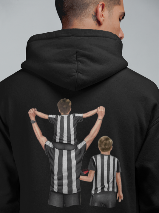 Futbol Takımları Baba 2 Oğlu Kişiye Özel Tasarım Baskılı Oversize Sweatshirt