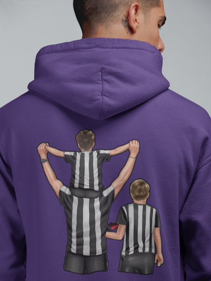 Futbol Takımları Baba 2 Oğlu Kişiye Özel Tasarım Baskılı Oversize Sweatshirt