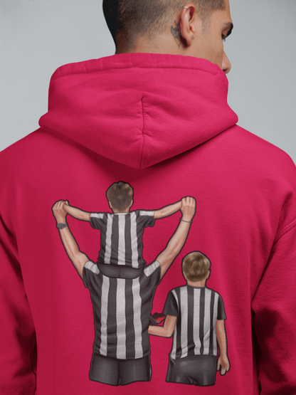 Futbol Takımları Baba 2 Oğlu Kişiye Özel Tasarım Baskılı Oversize Sweatshirt