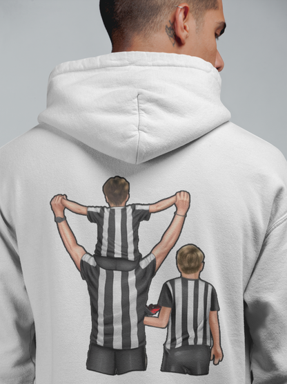 Futbol Takımları Baba 2 Oğlu Kişiye Özel Tasarım Baskılı Oversize Sweatshirt